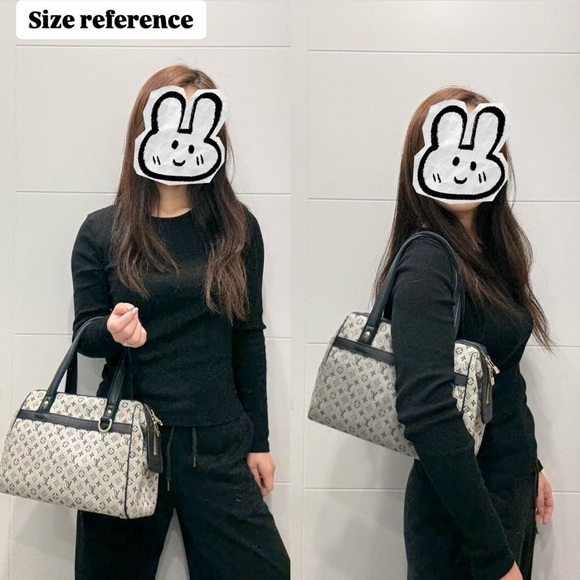 Authentic Louis Vuitton navy monogram minilin Josephine PM - Picture 2 of 16